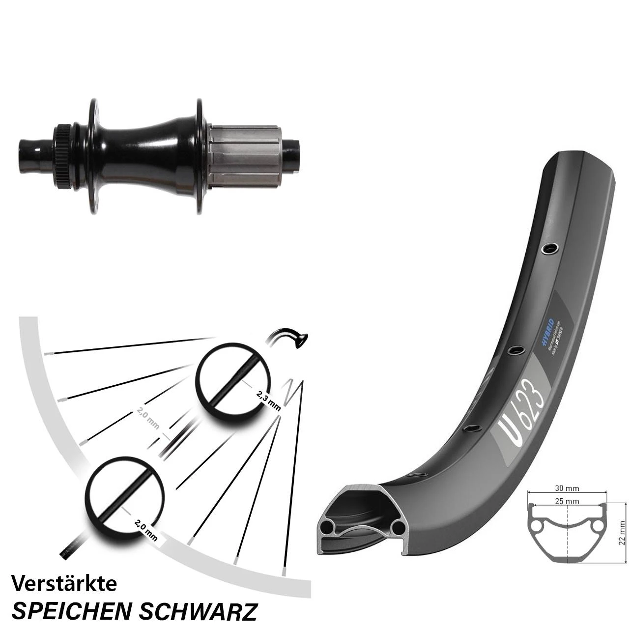 Dt-swiss 29 Zoll Laufrad DT Swiss U 623 Disc Formula Boost CL-148S Centerlock