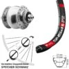 Dt-swiss 29 Zoll SON 28 Vorderrad DT Swiss 545 Nabendynamo Für Schnellspanner
