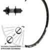 26 Zoll Hinterrad Shimano Deore FH-M525A Mach 1 Magma Für Schnellspanner