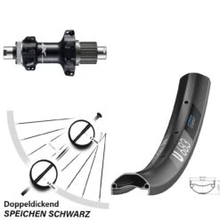 Dt-swiss Shimano Deore XT FH-M8110-BS DT Swiss U 683 Hinterrad 27,5 Zoll Straightpull