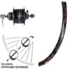 Nabendynamo Vorderrad Shimano DH-3D37-QR DRC ZZYZX Disc 26 Zoll Centerlock