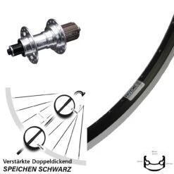 Ryde Andra 35 Felgenbremse Hinterrad Verstärkt 26 Zoll Mit Nabe KX-T 135 Mm Heavy Duty