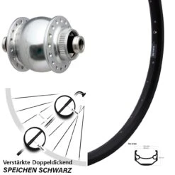 Ryde Andra 40 Disc Vorderrad 28 Zoll SON Dynamo Centerlock 12x100 Mm