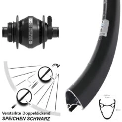 Vorderrad Bikepacking 28-29 Zoll Ryde Dutch 19 12x100 Mm Shutter PL-7 Für Steckachse