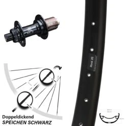 Ryde Rival 35 Disc Hinterrad 27,5+ Zoll KX-B Boost 12x148 Mm Shimano 11-fach Centerlock