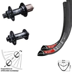 Dt-swiss MTB Laufradsatz Enduro 27,5 Zoll Boost DT Swiss EX 511 KX-B Centerlock Shimano 11-fach