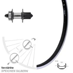 Ryde Andra 40 Scheibenbrems-Hinterrad 26 Zoll Mit Shimano Deore Bremsflanke