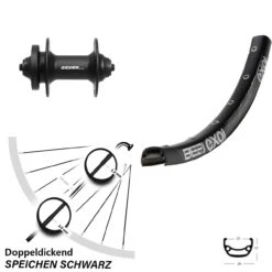 28-29 Zoll Vorderrad Formula DC-21 Exal BE 21 6-Loch