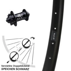 27,5 Zoll Vorderrad KX-E Nabe 5x100 Mm 6-loch Ryde Rival 30 Disc Für Schnellspanner