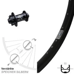 Ryde Andra 30 Disc KX-E Vorderrad 6-loch 15x100 Mm