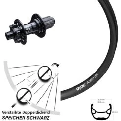 Ryde Andra 321 Hinteres Rad 28-29 Zoll E-Bike KX-E 12x142 Mm Steckachse 11-fach