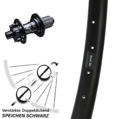 29 Zoll Hinteres Rad Ryde Rival 30 Disc Mit KX-E Nabe 12x142 Mm 6-loch Verstärkt