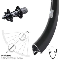 Ryde Dutch 19 Disc-Hinterrad 28-29 Zoll Mit KX-E Nabe 5x135 Mm 6-Loch 11-fach