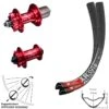 Dt-swiss Leichter 29er Laufradsatz DT Swiss XR 391 Nabe KX-M Rot-eloxiert Schnellspanner MTB CC