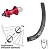 Dt-swiss 28 Zoll Hinterrad KX-G Nabe Rot 5x135 Mm 11-fach DT Swiss RR 511 DB Centerlock