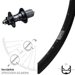 26 Zoll Hinterrad KX-E Nabe Ryde Andra 30 Disc