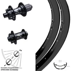 27,5 Zoll Ryde Rival 35 Verstärkter Laufradsatz KX-E Nabe 6-loch