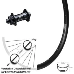 Verstärktes 27,5 Zoll Vorderrad Ryde Andra 29 Nabe KX-E Schnellspanner 5x100 Mm