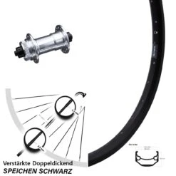 Ryde Andra 40 Disc Vorderrad E-Bike 28-29 Zoll KX-E Nabe Silbern-eloxiert 5x100 Mm