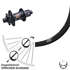 29 Zoll Hinterrad Ryde Rival 19 Mit DT Swiss 350 Nabe 12x142 Mm Microspline