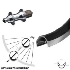 Novatec F162SB Silbern Ryde ZAC 2000 Hinteres Rad 26 Zoll