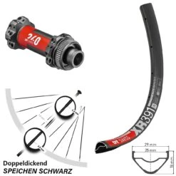 Dt-swiss Leichtes 29 Zoll Laufrad XR 391 DT Swiss 240 Nabe Straightpull Centerlock 15x110 Mm Boost