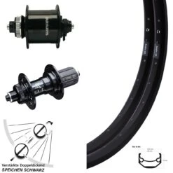 20 Zoll Laufradsatz Dynamo Shimano DH-UR700-3D KX-E Nabe Ryde Andra 40