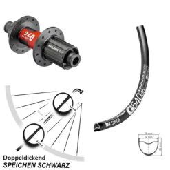 Dt-swiss Gravel Hinterrad 28-29 Zoll G 540 DT Swiss 240 EXP Steckachse Centerlock 11-fach Road