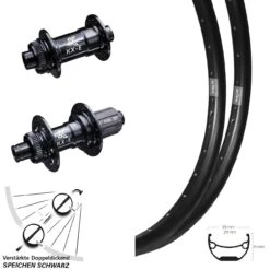 Ryde Andra 29 26 Zoll Laufradsatz Verstärkt Centerlock KX-E Nabe 11-fach