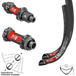 Dt-swiss 27,5 Zoll Laufradsatz XM 481 DT Swiss 240 EXP Straightpull Boost 110x148 Mm