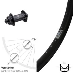 KX-G Vorderrad 5x100 Mm Ryde Andra 30 Disc Centerlock