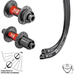 Dt-swiss Laufradsatz Road Disc R 460 DT Swiss 240 EXP Steckachse Shimano 11-fach Centerlock 28 Zoll