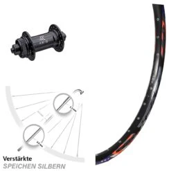 26 Zoll Vorderrad KX-G Schnellspanner DRC ZZYZX 28-559 ETRTO Disc Centerlock