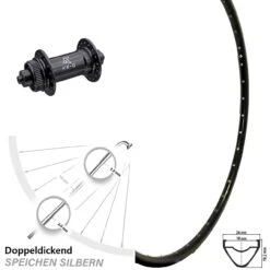 28-29 Zoll Vorderrad KX-G Centerlock Schnellspanner Mach 1 ER 20