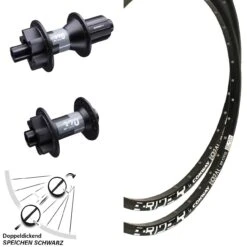 Laufradsatz DT Swiss 370 Steckachse 100x142 Mm 6-loch Mach 1 Magma 26 Zoll MTB 11-fach