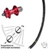 Hinterrad Mavic A 1022 Rot Eloxiert KX-M 5x135 Mm 28 Zoll Schnellspanner