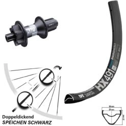 Dt-swiss DT Swiss 370 Boost 11-fach Hinterrad 27,5 Zoll HX 491