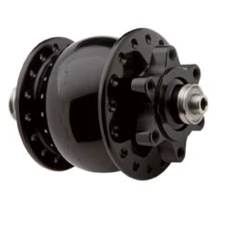 Son 28 Nabendynamo Disc 6-Loch Hohlachse Schwarz Eloxiert