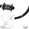 Vorderrad Ryde Rival 21 28/29 Zoll Mit Shimano SLX Centerlock 15mm Schwarz
